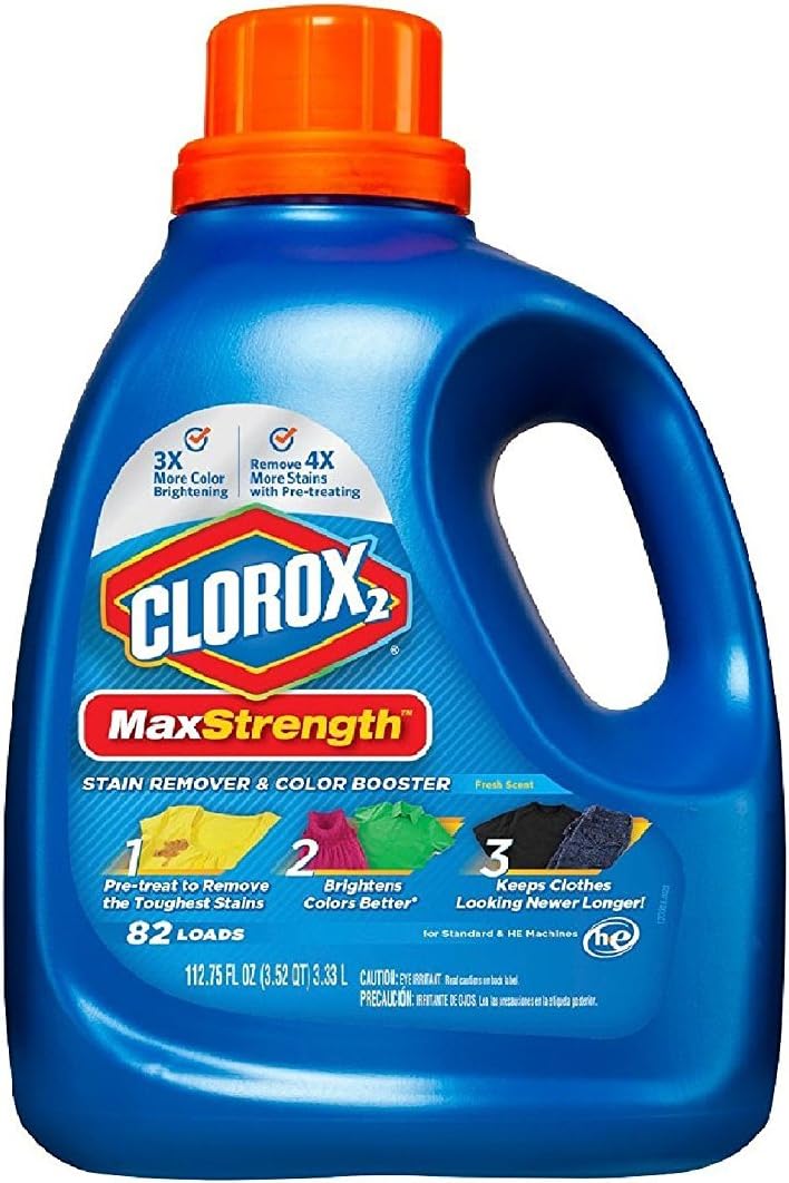 Clorox 2 Liquid MaxStrength Stain Remover & Color Booster (82 Loads, 112.75 oz.) by Clorox 2
