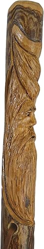 Miniatura 5 de Wood Spirit Waking Stick, Staff and Hiking Stick in Dark Wood Up to 60" Hiking Staff