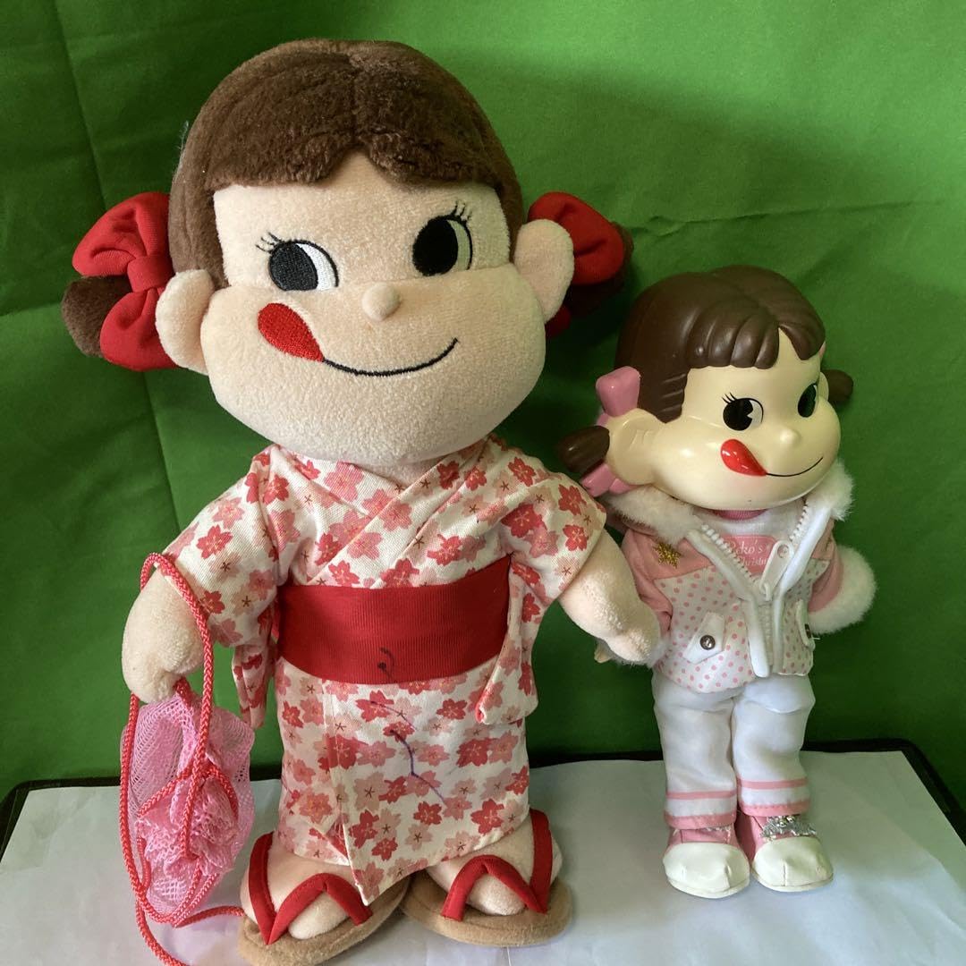 Amazon.co.jp: 不二家ペコちゃん 浴衣ぬいぐるみ スノボー人形