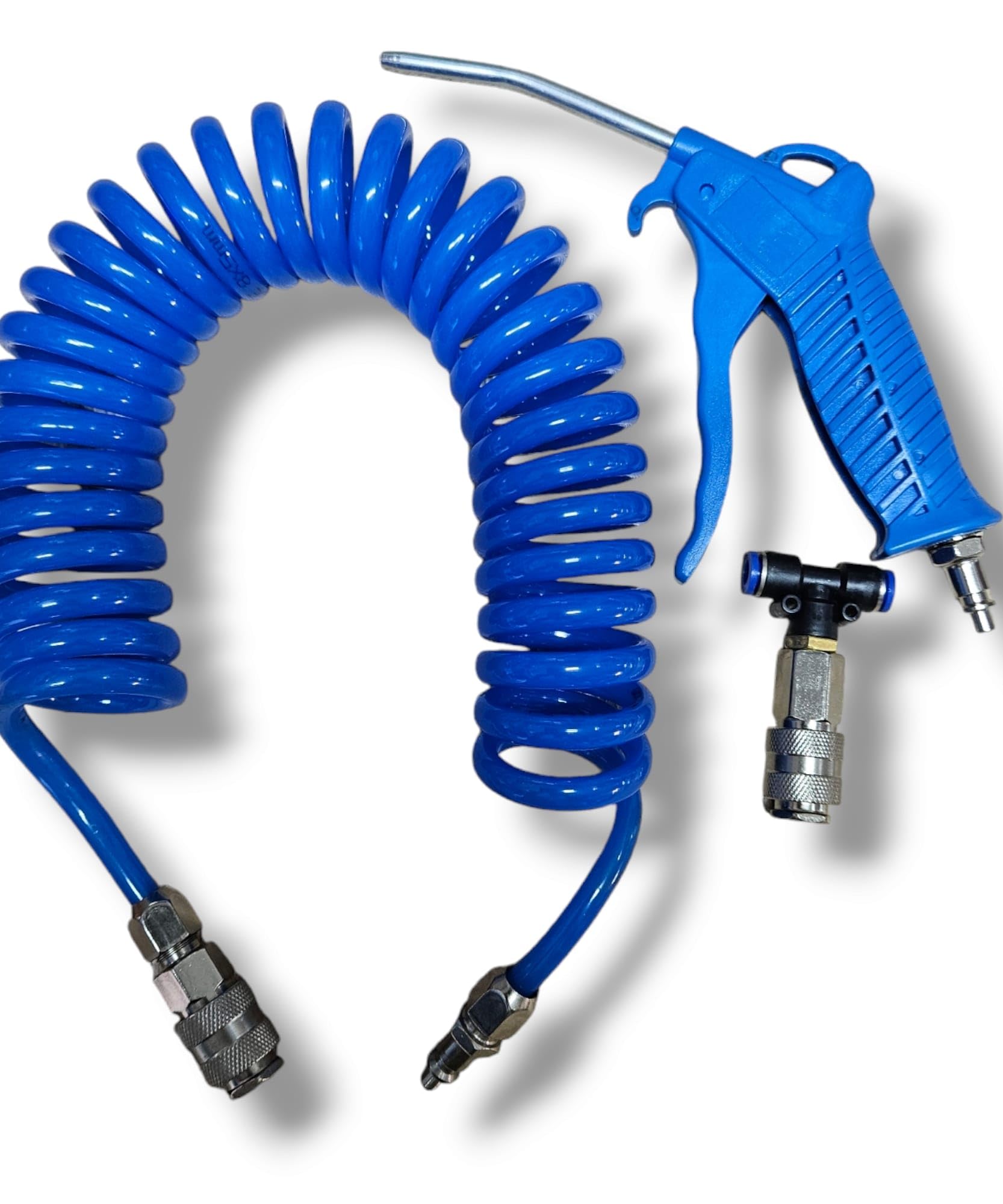 Soffiaggio Polvere Pistola Aria Compressa Con Tubo 5m - Per Pulizia Auto, Officina, Camion Tubo Aria Compressa - Foto 3