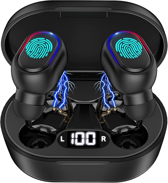 1 hora aud�fonos manos libres bluetooth 5.0 indicador carga