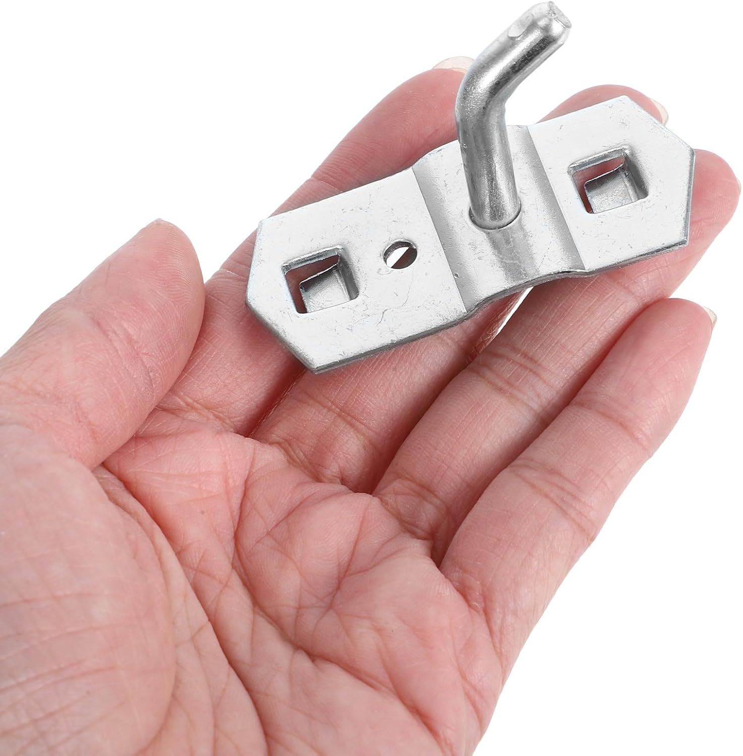 Metal Pegboard Hooks for Hanging Tools and Accessories, Single Angled 25mm Design, Sturdy Hardware Storage Solution for Garage, Workshop, and Craft Room Organization