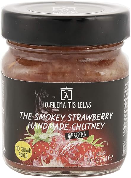 To Filema Tis Lelas Chutney Artesanal de Naranja Picante – Mermelada Gourmet Hecha a Mano en Grecia, Sin Gluten, Vegano – Ideal con Quesos, Carnes y Ensaladas – Pack 2 x 225 g (450 g) - 4