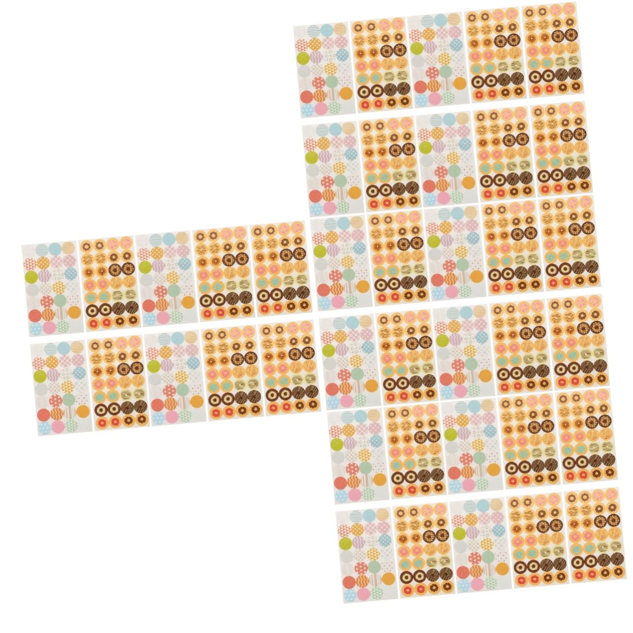 VILLCASE 4480pezzi Etichette Adesive Per Rilegatura Stickers Circolari Per Documenti Scuola e Facile Utilizzo e Adesività