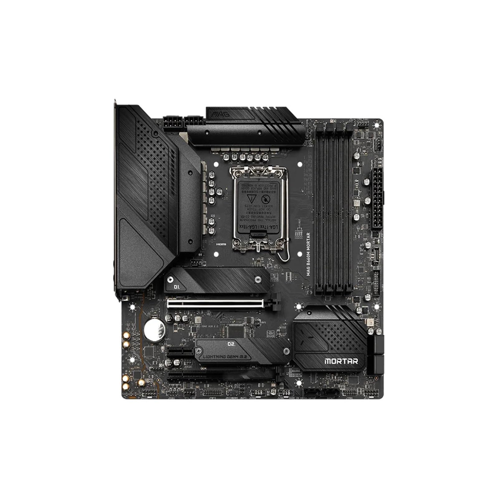 Carte Mere Gamer Fit for MSI MAG B660M mortier Carte mère Intel B660 LGA1700 4X DDR5 2xM.2 Micro-ATX Prise en Charge i9-14900F i7-14700 i5-13600 i9-12900 CPU