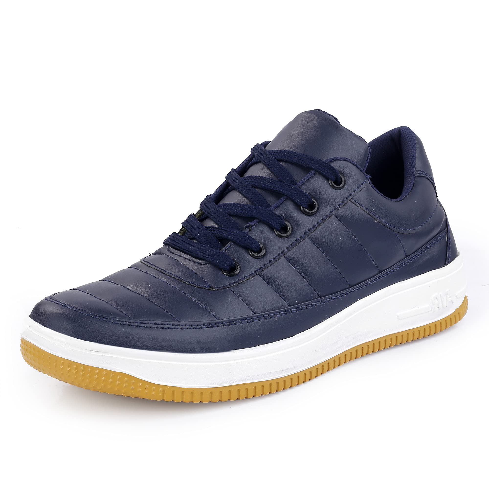 Sporty Navy Blue Leatherette Puffy Lace Ups Running Casual Shoes Sneakers Shoe Island for Men (BAB5040-AZ), Size 10 UK/India (B0CXDKZK1G) Amazon Price History, Amazon Price Tracker