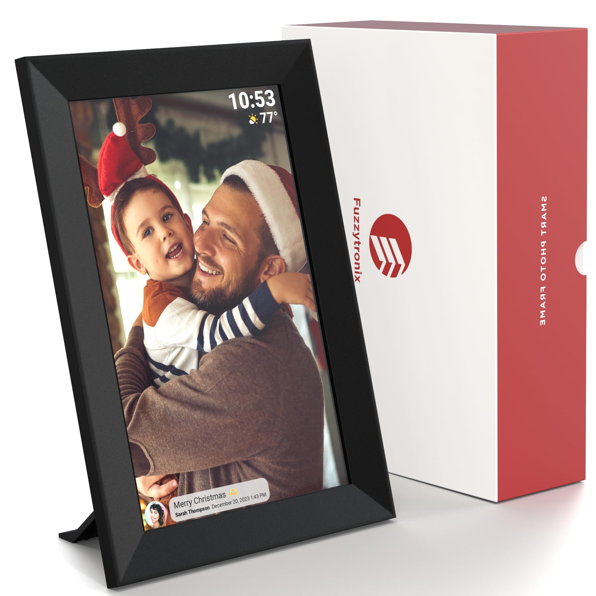 Fuzzytronix Digital Photo Frame WiFi - Wireless Picture Frame with