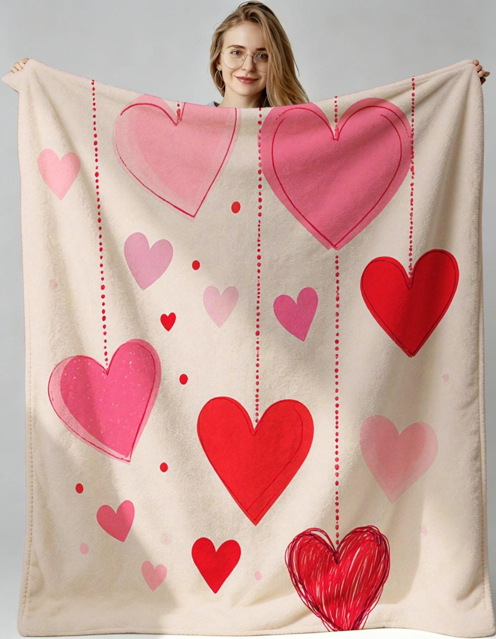 Plaid polaire enfant cœur rouge pour envelopper vos enfants d'un nid de tendresse et de chaleur