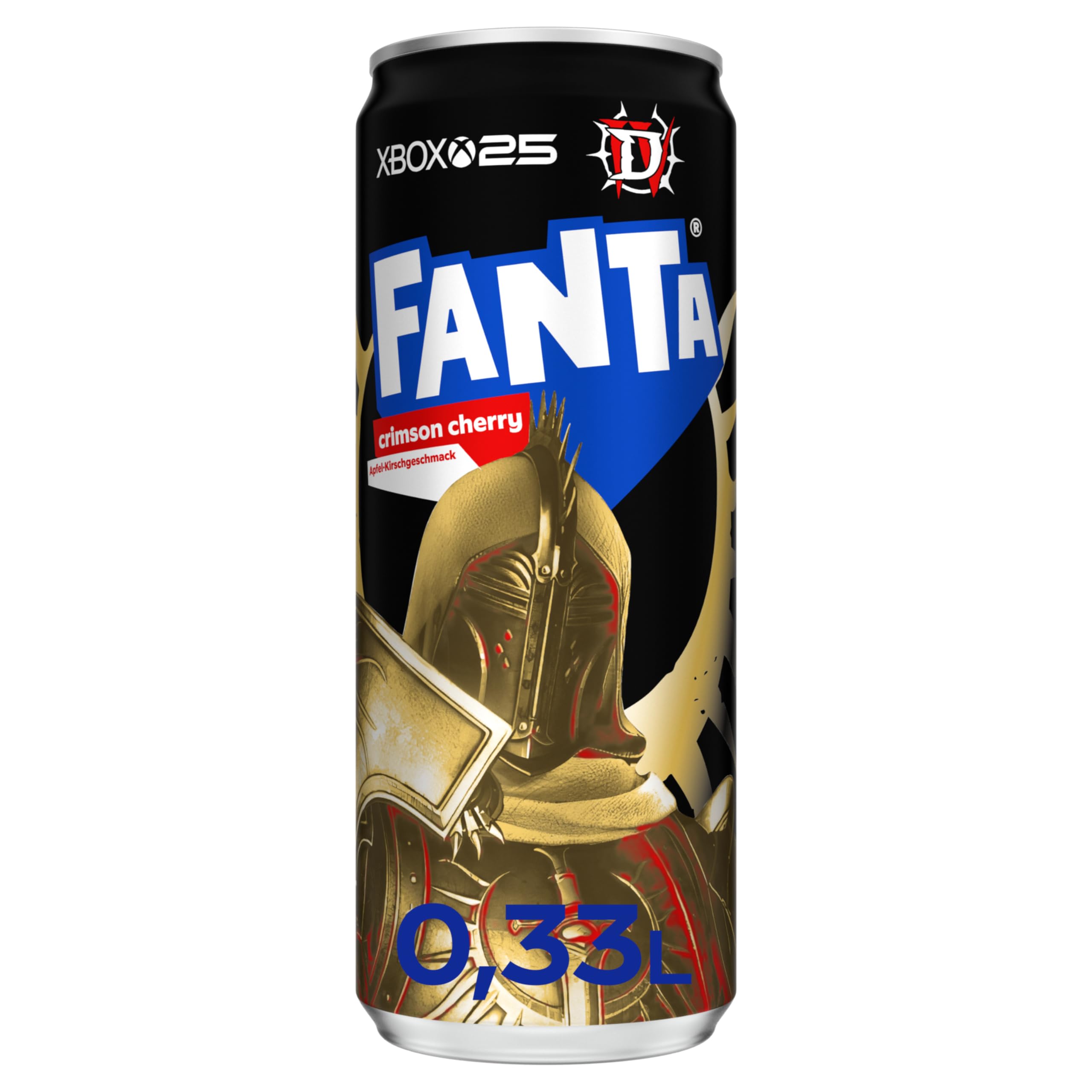 Fanta Apfel Kirsch - süßer Apfel-Geschmack trifft saure Kirsche - erfrischende Limonade in Einweg Dosen (24 x 330 ml)