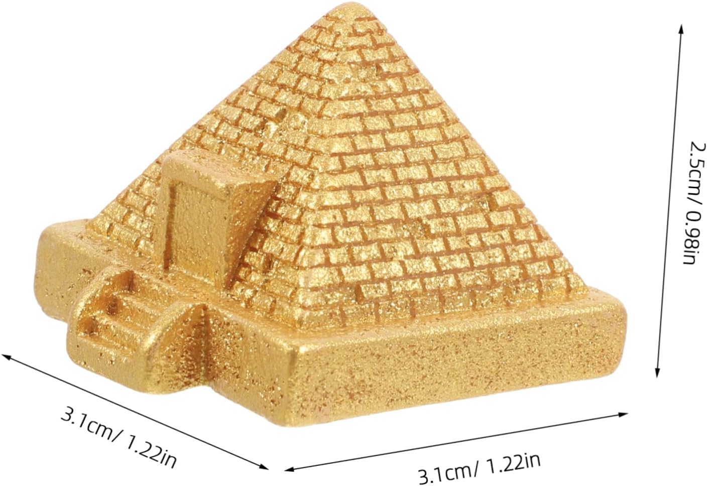 10pcs Miniature Pyramid Statues Ancient Egyptian Resin Ornaments for Garden Decor DIY Craft Projects Unique Landscape Enhancement and Collectible Figurines image 2