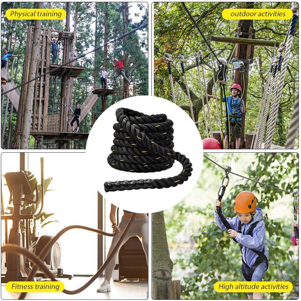 Mineup Ciężka skakanka, Battle Jump Ropes, Ciężka skakanka dla dorosłych do treningu, 1,12 kg, Battle Rope, lina bojowa dla lepszej siły, lina fitness, utrata wagi