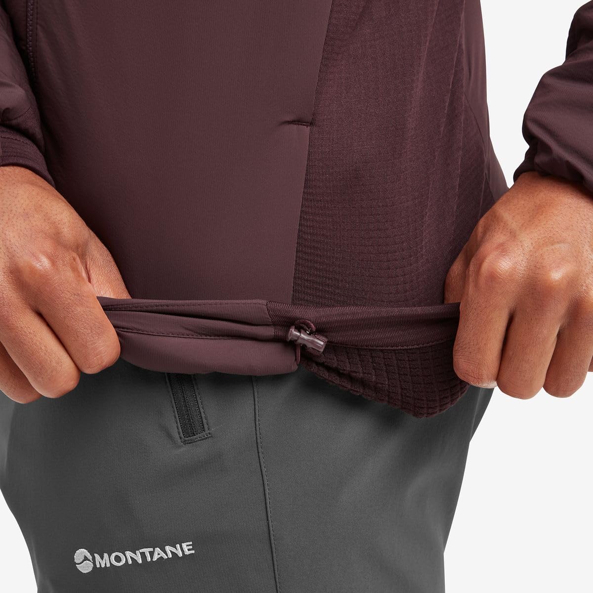 MONTANE Sudadera Marca Modelo Fireball Lite Hoodie Dark Garnet M