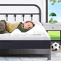ONENICE 6 Inch Twin Mattress for Kids: Cooling Gel Memory Foam, Plush Pillowtop, CertiPUR-US Certified, Fiberglass-Free Mattress in a Box