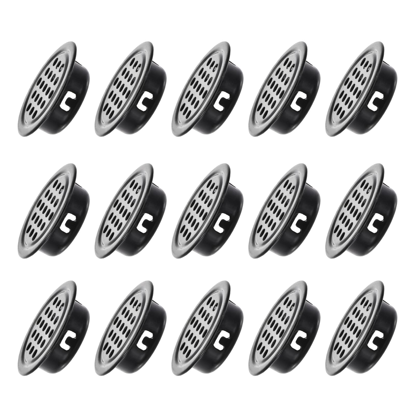 METALLIXITY Round Air Vents(Fit 25mm/0.98" Dia.) 15Pcs, Stainless Steel Circle Soffit Airflow Vent Wall Mesh Vent Cover