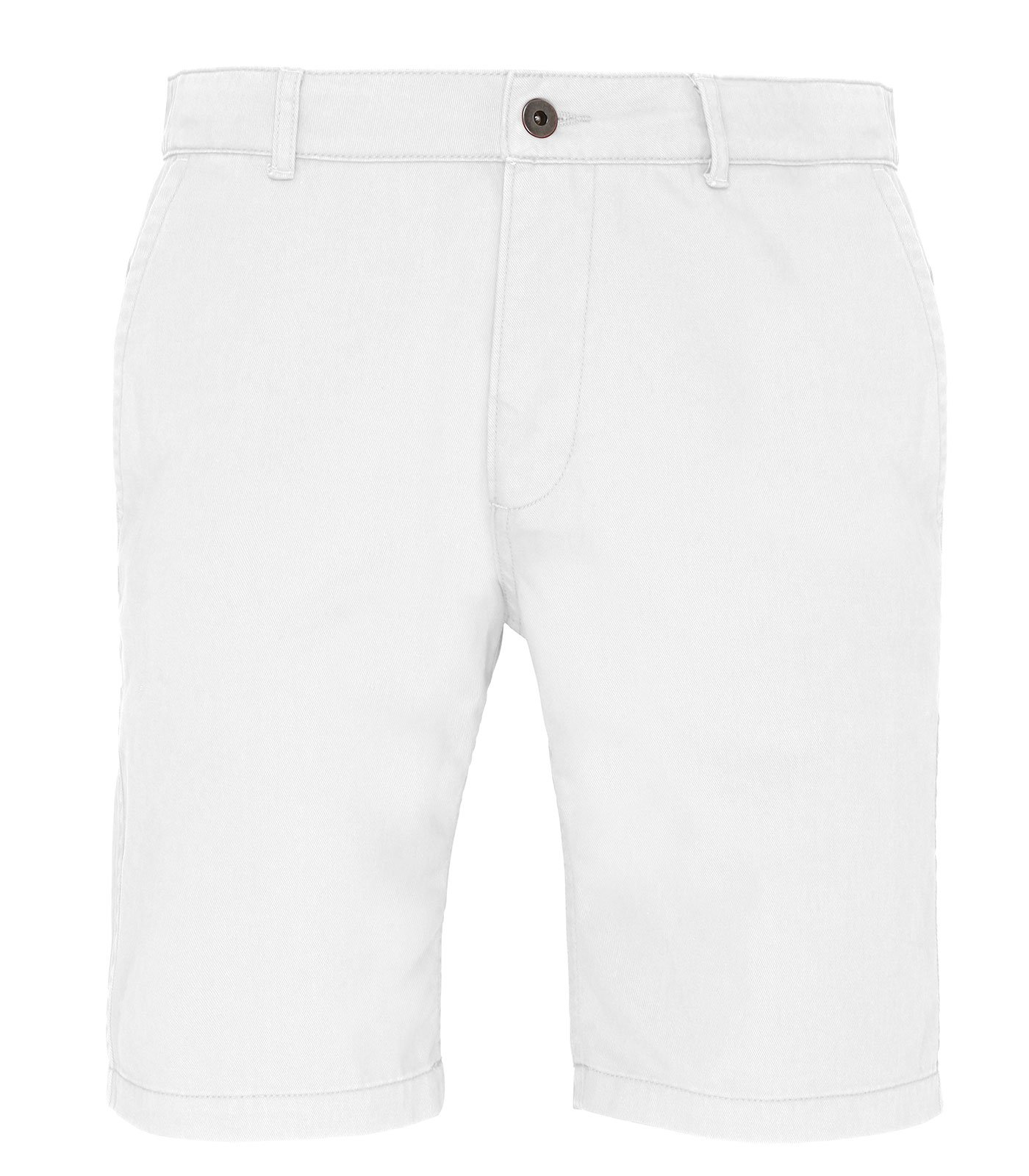 Asquith & Fox Mens Chino Shorts. Sizes XS - 4XL (4XL 44, White)