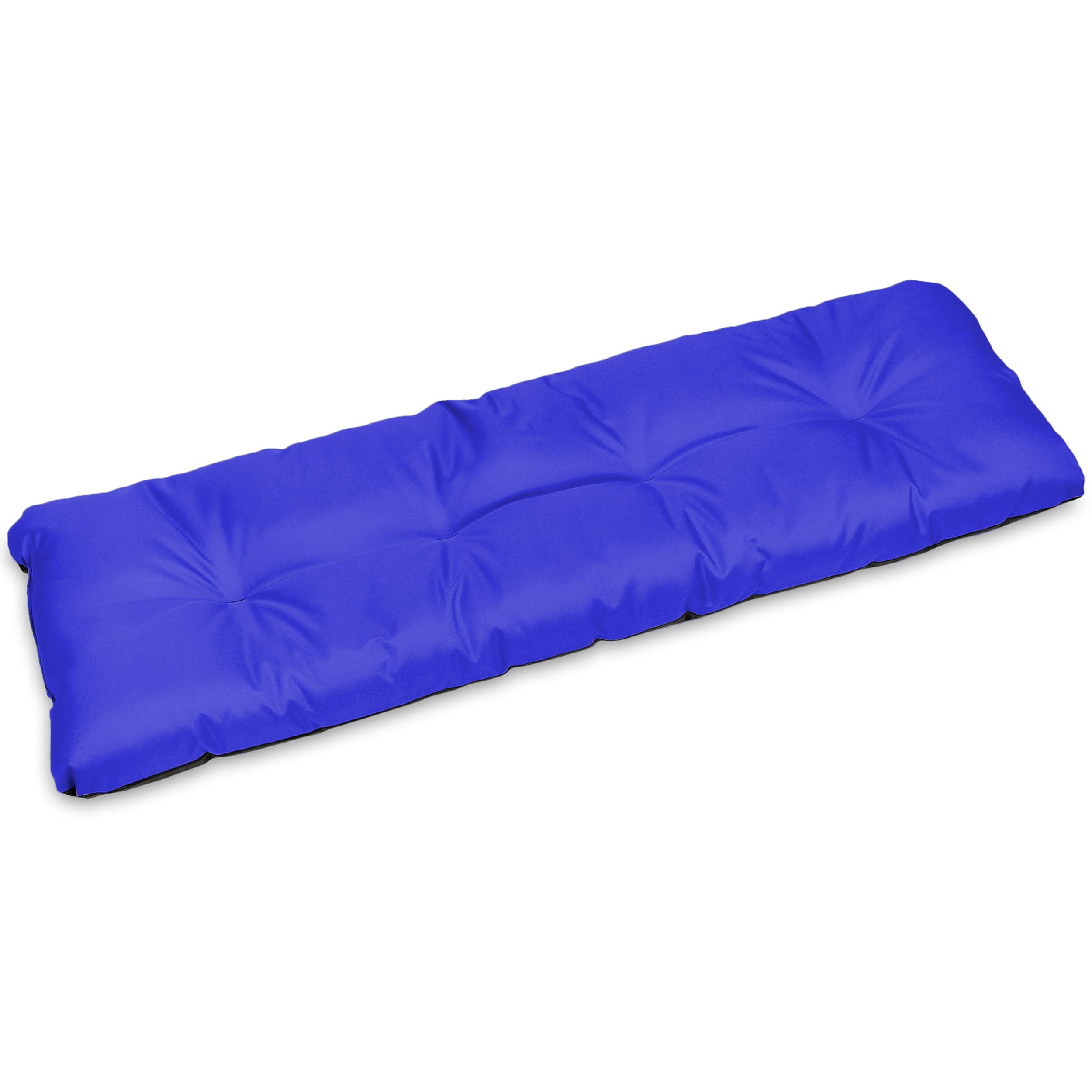 Superkissen24. Large Garden Bench Seat Cushion Seat Pad - 120x38x7 cm - Seat cover for Garden Bench, Garden Swing or Garden Sofa - Outdoor/Indoor Long Bench Pillow - Waterproof - Cornflower Blue