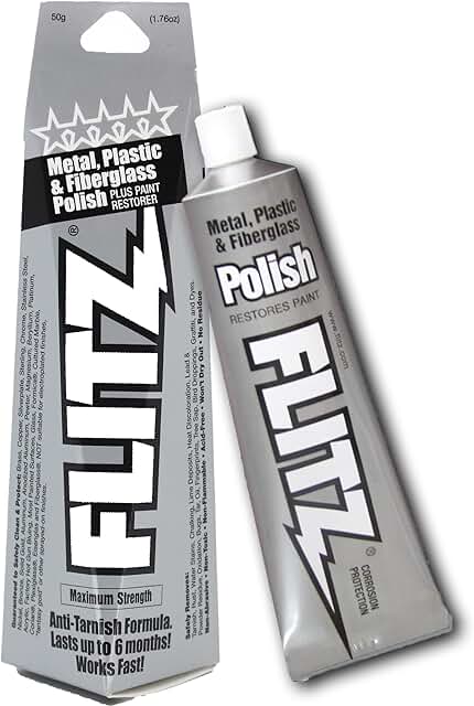 Flitz Multi-Purpose Polish and Cleaner Paste for Metal, Plastic, Fiberglass, Aluminum, Jewelry, Sterling Silver: Great for...