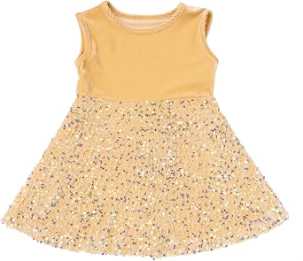IDOPIP Sequin Velvet Dress for Baby Girls Toddler First Christmas Birthday Party Dresses Princess Pageant Fall Winter Clothes