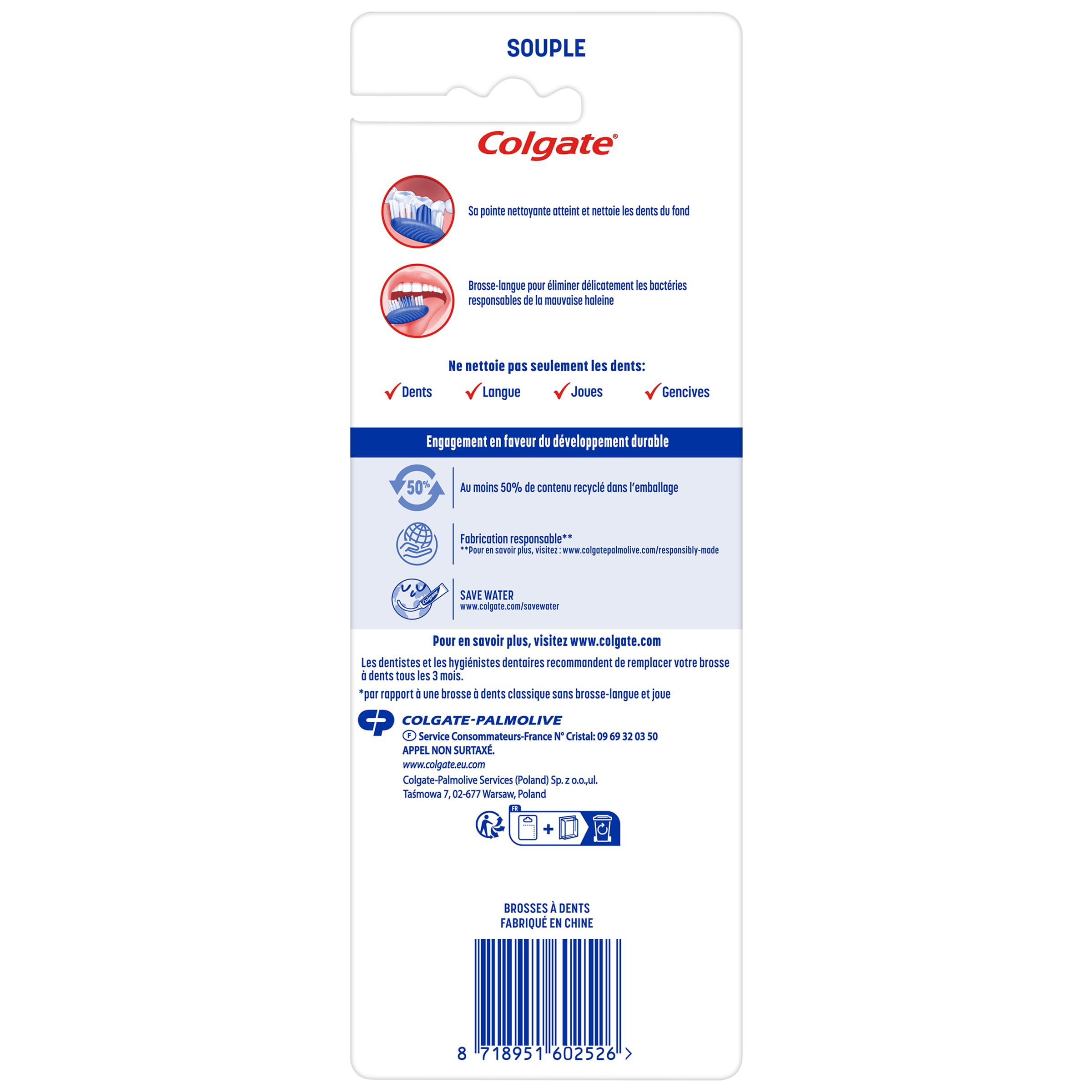 COLGATE Bardzo czysta szczoteczka do zębów Multi Action - miękka - zestaw 4 szczoteczek