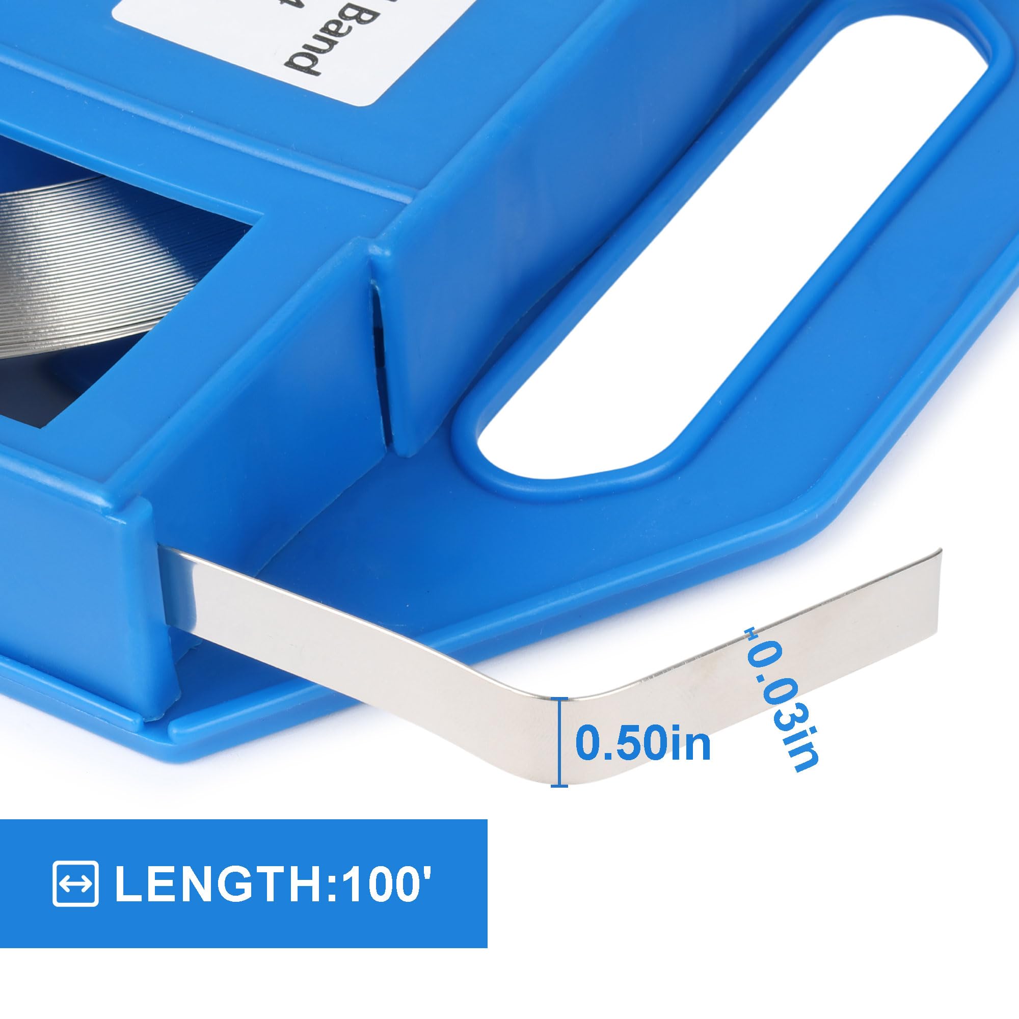 U.S. SOLID Bobine de ruban de cerclage en acier inoxydable haute performance 12,7 mm x 0,5 mm x 30 m