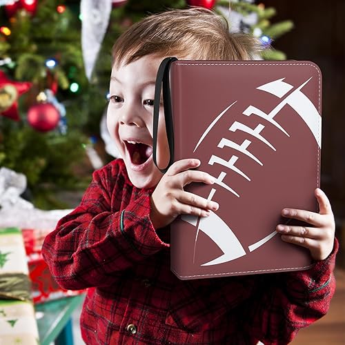 Miniatura 7 de Carpeta de tarjetas de fútbol con mangas, carpeta de tarjetas intercambiables de 900 bolsillos, 9 bolsillos para tarjetas, estuche organizador de