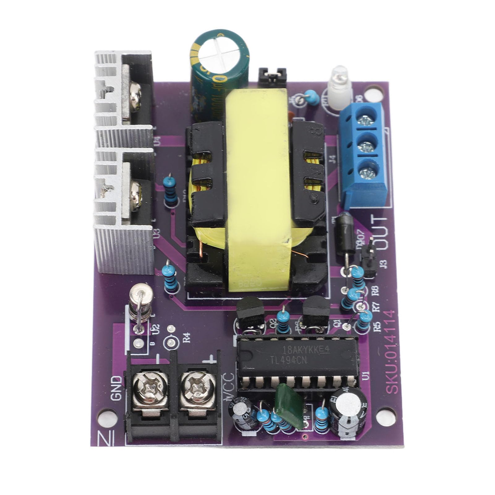 Modulo Convertitore cc ca, 100W 24V ca A 0-110 V-220V cc Modulo Inverter di Uscita Alimentatore Boost di Tensione, per Barra Led, Motore, Elettrico