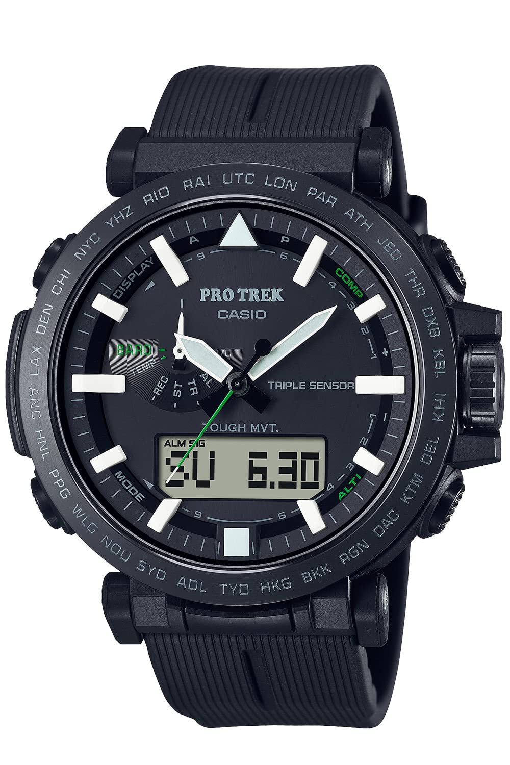 CASIO PRO TREK ブラック腕時計　PRW-7000-1BJF PRW-7000-1AJF | CASIO