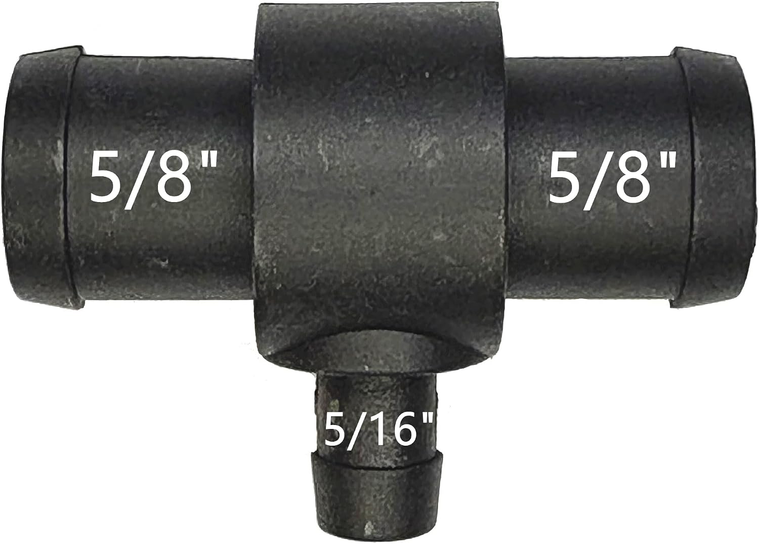 5/8" x 5/8" x 5/16", Nylon Coolant Hose Tee Connector for Chevrolet,BMW,Audi,VW,Mercedes-Ben,Porsche,Volvo,Land Rover,Ford,Kia,T-Fitting for Radiator, Heater Core,Engine Cooling Systems 3-Way,T-Joint
