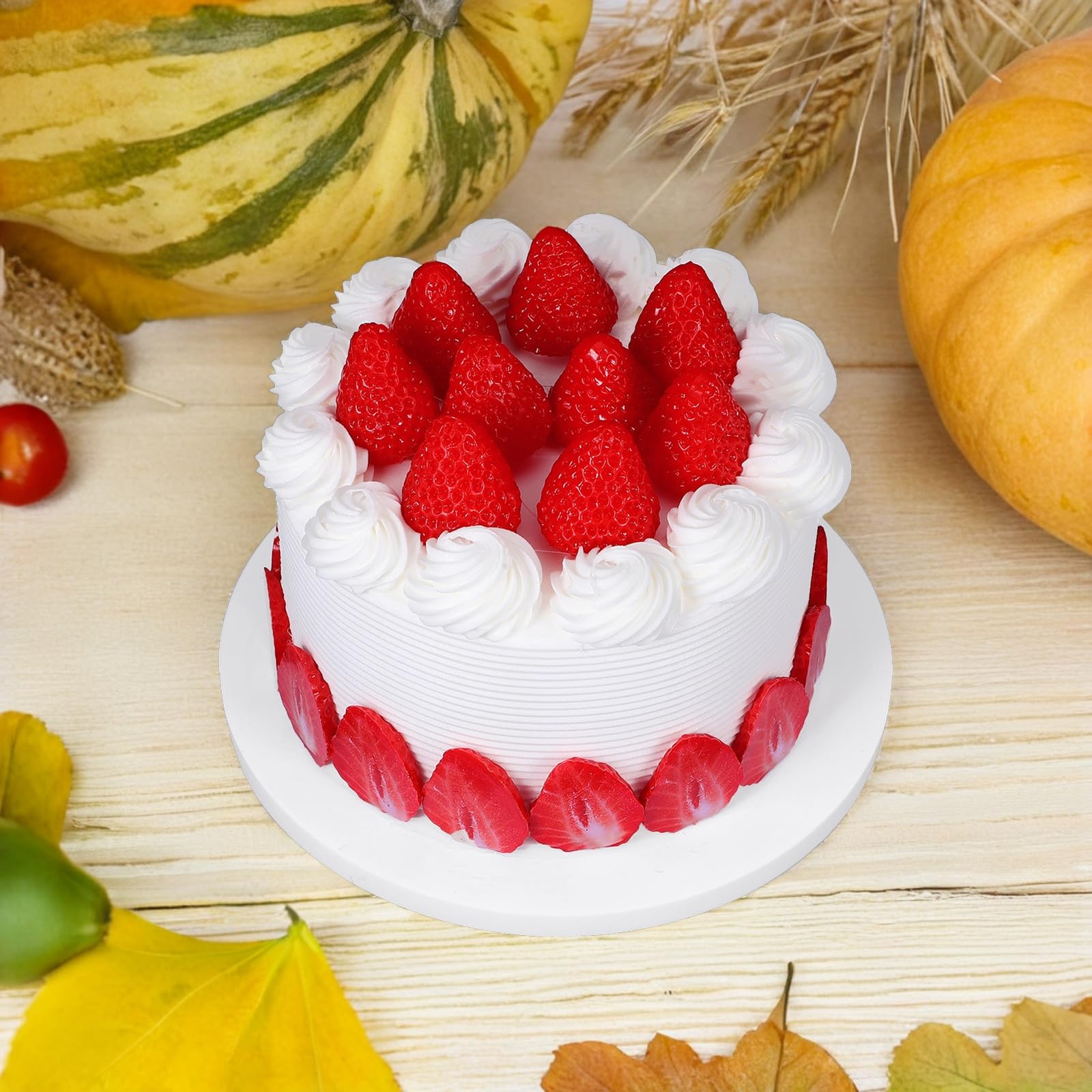 Torta Artificiale Realistica da 6 Pollici per Decorazione Vetrine e Set Cinematografici Torta Finta Decorata per Esposizione Eventi e Feste di Compleanno Oggetto di Scena Cibo