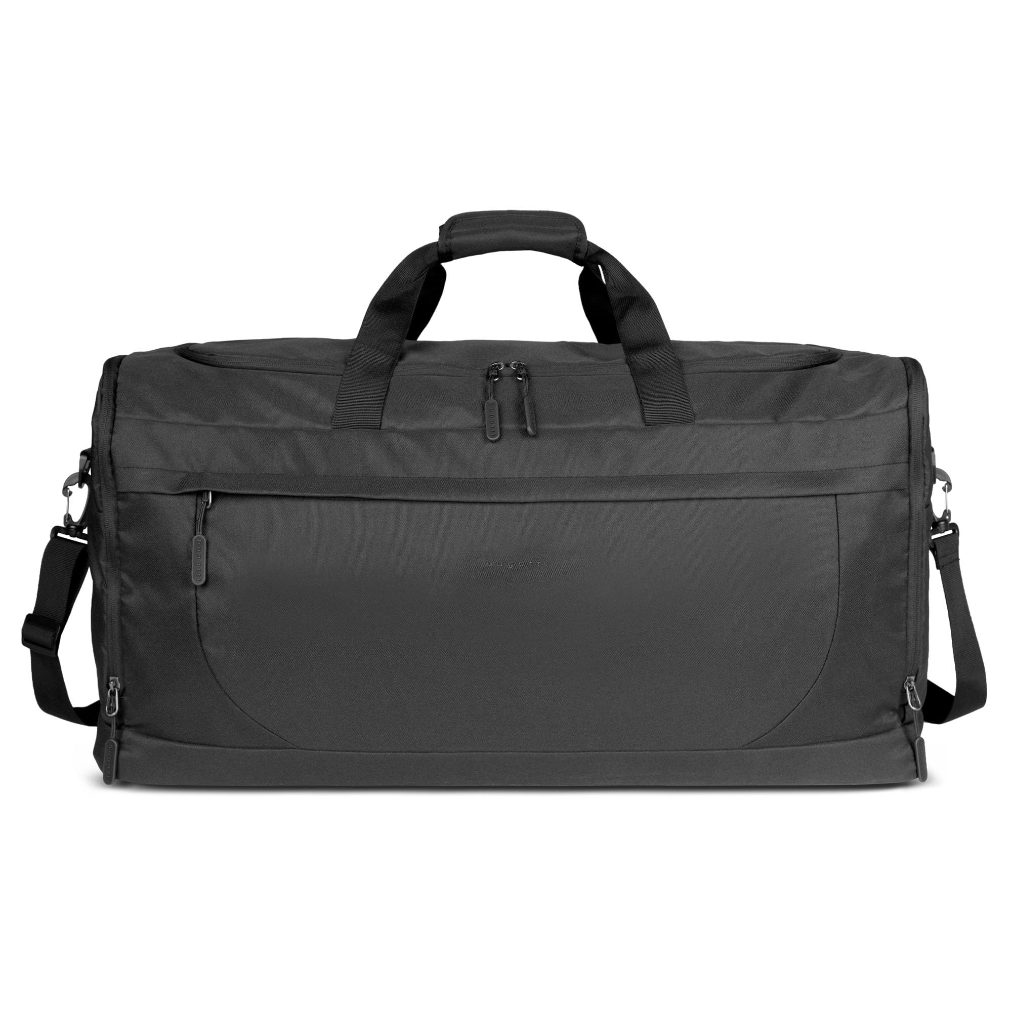 bugatti Mare Basic – walizka unisex, duża torba weekendowa z systemem mocowania do wózka, czarna