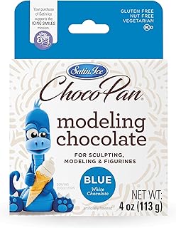 Satin Ice ChocoPan Blue Modeling Chocolate (4 Ounce) For Cake Decorating