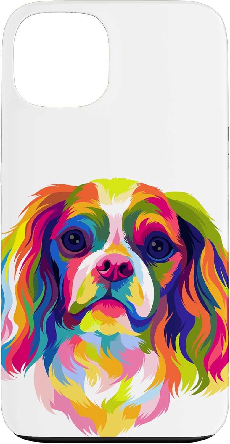 iPhone 13 Pop Art Cavalier King Charles Spaniel Cute Dog Lover Gift Case