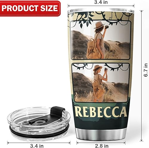 Miniatura 6 de Vaso de café personalizado con foto Bigfoot Sasquatchs, taza de viaje con tapa, nombre personalizado, regalos de cumpleaños para amigos, niños,