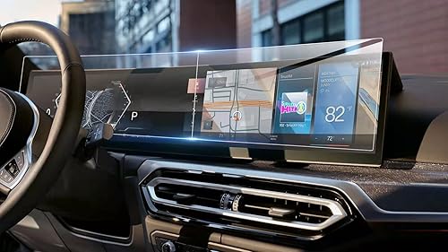 Ninetenatg - Protector de pantalla para BMW X7 3-Series 7 Series IX Idrive 8.0 de 12.3 pulgadas y pantalla central táctil de 14.9 pulgadas, sin