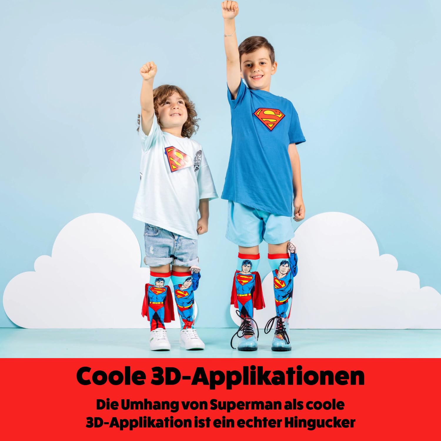Madmia Superman Socken Par de Calcetines, carbón, 6-99 para Niñas