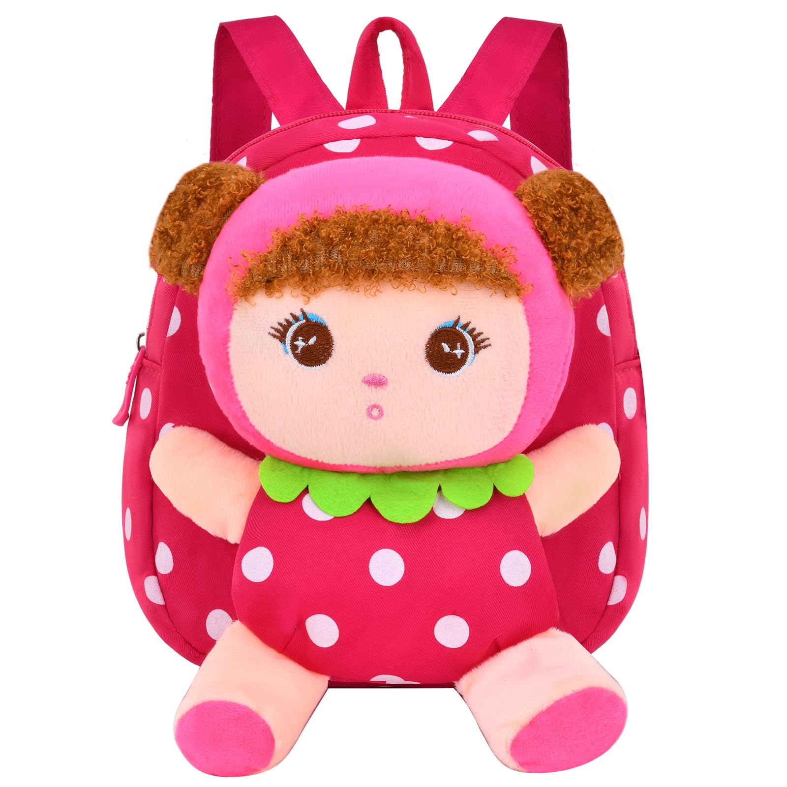 Cute Toddler Backpack Plush Doll Toy Snack Travel Bag Preschool Shoulder Bag Gift for Kid