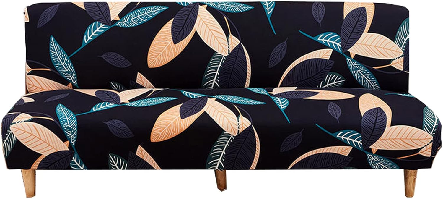Washable Sofa Cover Without Armrests Armless Futon Cover Stretch Sofa Cover Sofa Bed Slipcover Protector