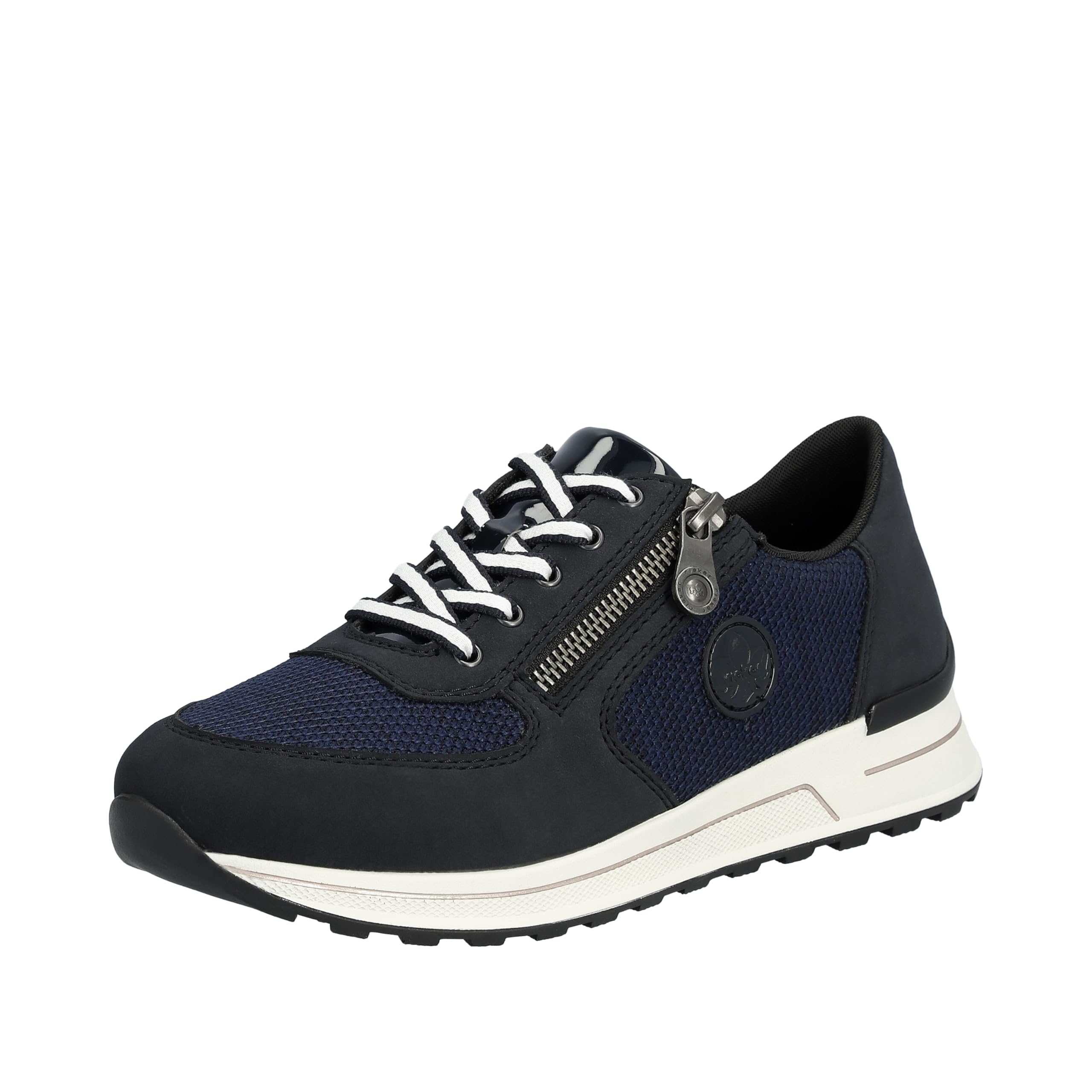 Rieker Women's N1411 Lace-Up Shoes, Blue 14, 41 EU Weit