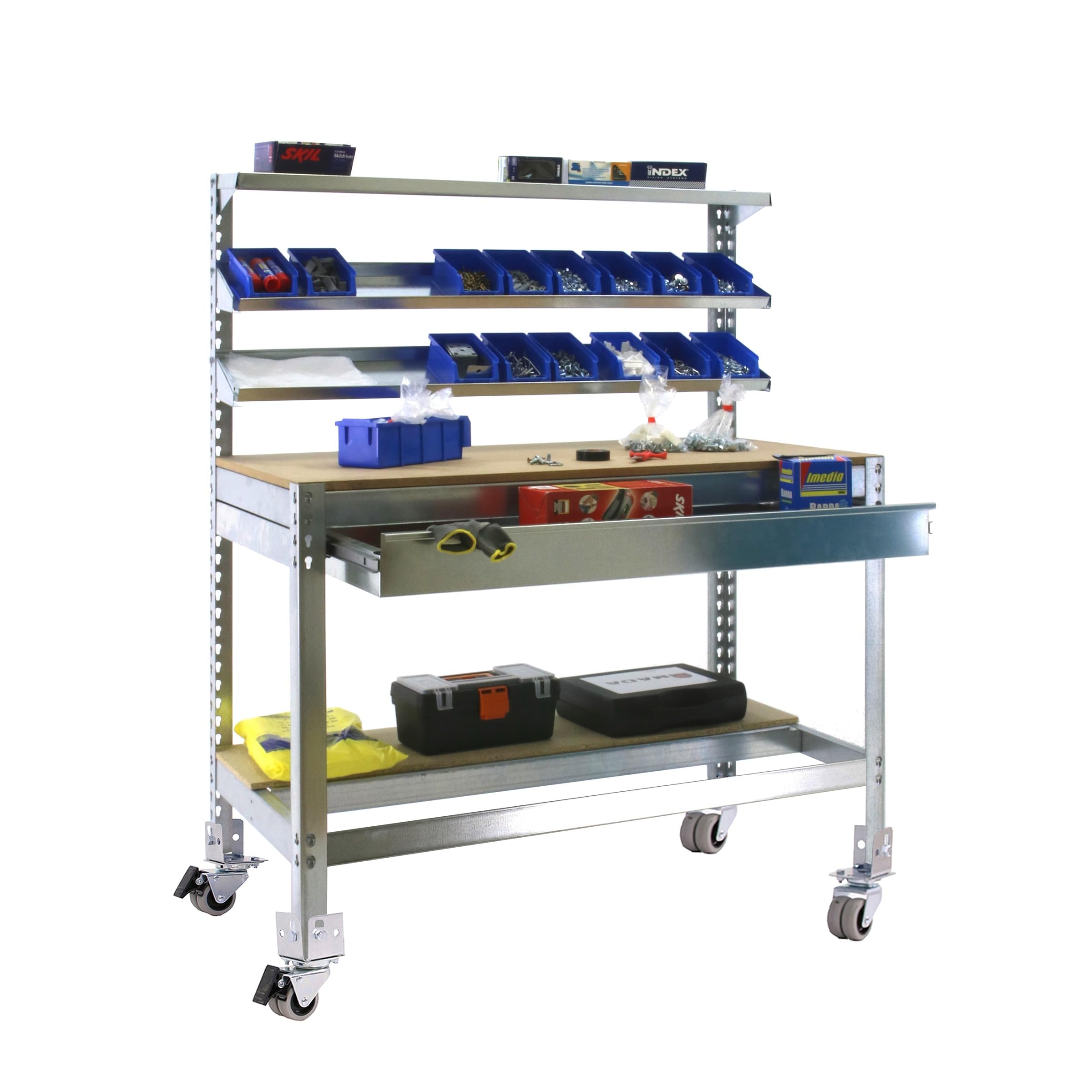 Simon Rack Banco de Trabajo Taller con Ruedas 1210x610 mm - BT1