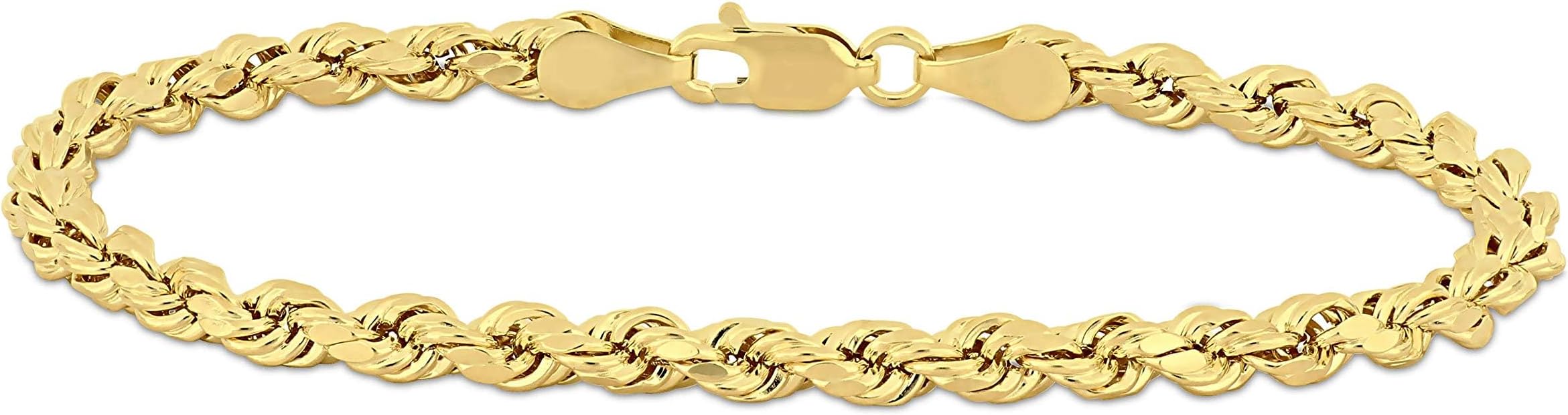 - Gold Rope Chain Bracelet for Men & Women – 100% Real 10k or 14k Gold, Lightweight, Premium Craftsmanship