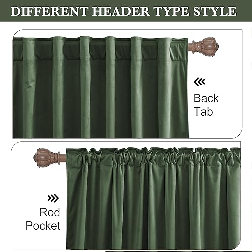 Miniatura 206 de RYB HOME - Cortinas de terciopelo beige, cortinas decorativas resistentes con pestaña trasera, cubierta de privacidad para oscurecer habitación