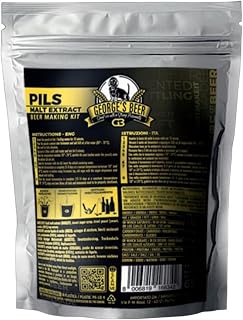 George’s Beer Liquid Malt Extract – Pilsner Refill Kit – Makes 5 Liters (1.32 Gallons) – Yeast Included – Home Craft Beer in 4 Easy Steps – North Mountain Supply