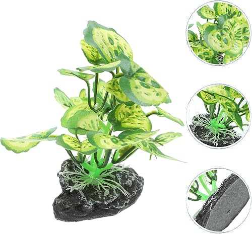 Miniatura 7 de LUOZZY 2 unids planta artificial decoración acuario Goldfish ocultar planta modelo pecera decoración