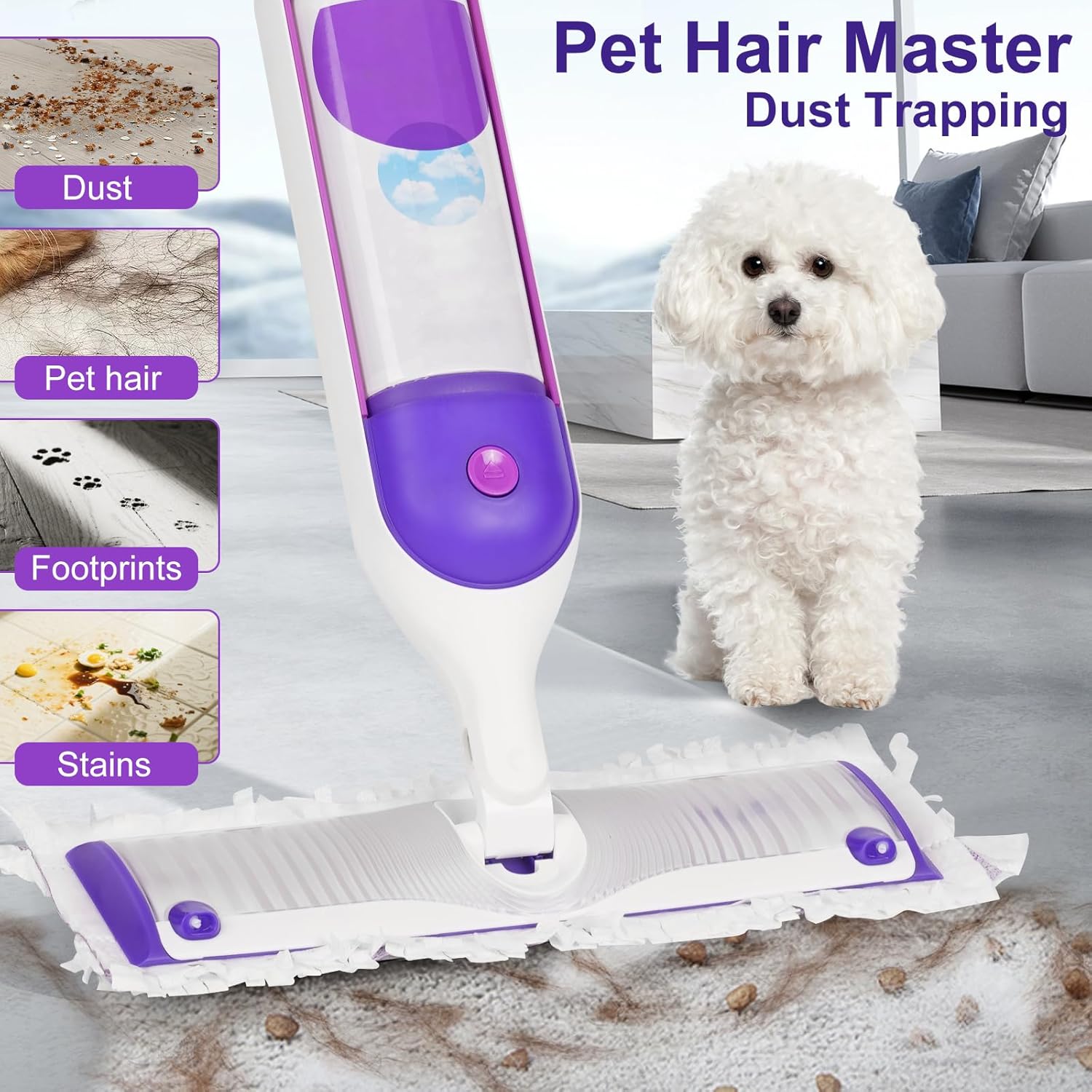 30P Swiffer mop Replacement Pads. Compatible with Swiffer Power Mop. Vacuum-Packed Disposable mop Pads. Suitable for Multiple Surfaces. Suitable for Various Types of Flooring.