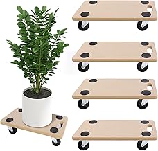 UISEBRT 4 x Transport Wheels 580 x 290 x 108 mm, MDF Board, Furniture, Load 200 kg