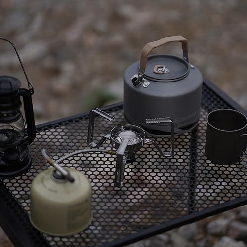 Miniatura 5 de Fire-Maple Estufa de gas FMS-125 PRO - Estufa compacta de alta potencia para mochileros con llama resistente al viento, diseño desmontable estable,