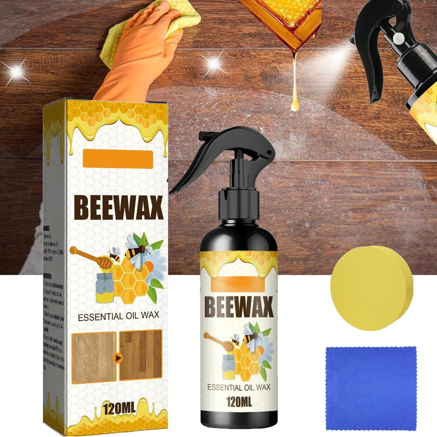 LUXDEEP Natural Beeswax Spray,Beeswax Furniture Polish