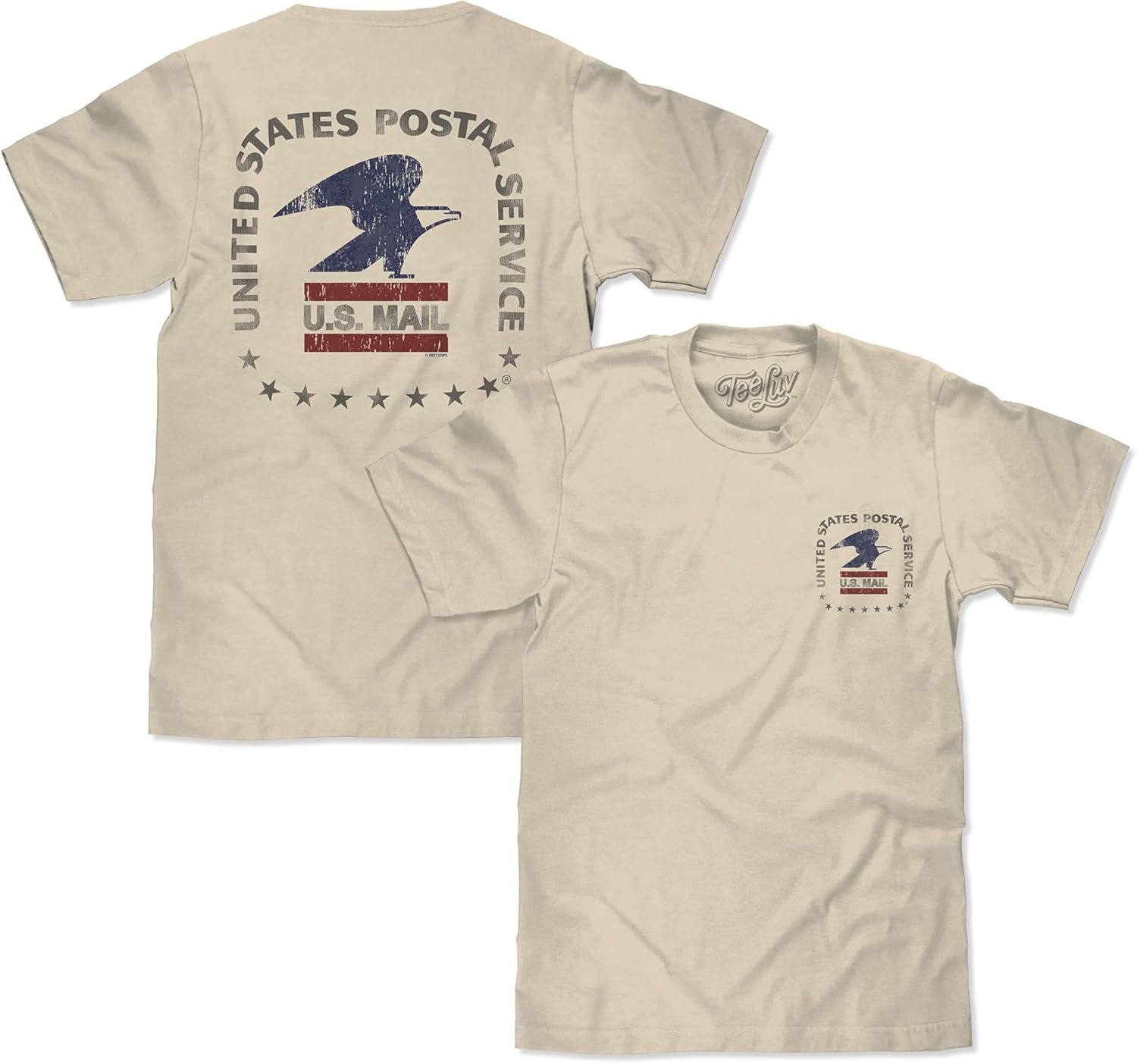 Tee Luv Men's USPS U.S. Mail Eagle T-Shirt - United States Postal Service Shirt - Image 5
