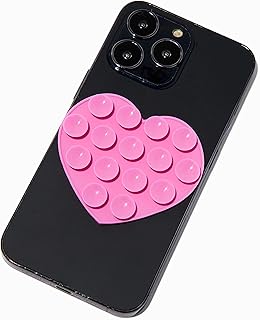 لازقة تثبيت للهاتف المحمول على أي سطح، تصميم مبتكر مع 15 لونًا مختلفًا (وردى)