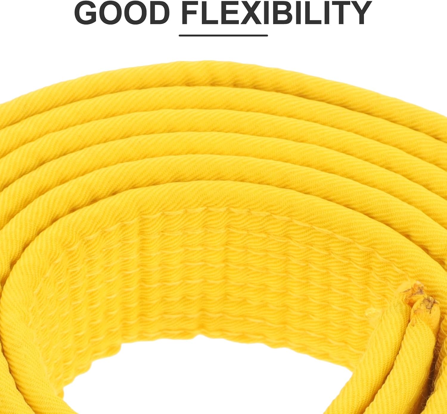 ORFOFE Taekwondo Belt Yellow 2.4m Martial Arts Karate Waistband Training Belt for Adults